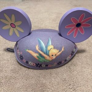 Disney Parks Tinker Bell Ear Hat Purple Youth Peter Pan Fairy